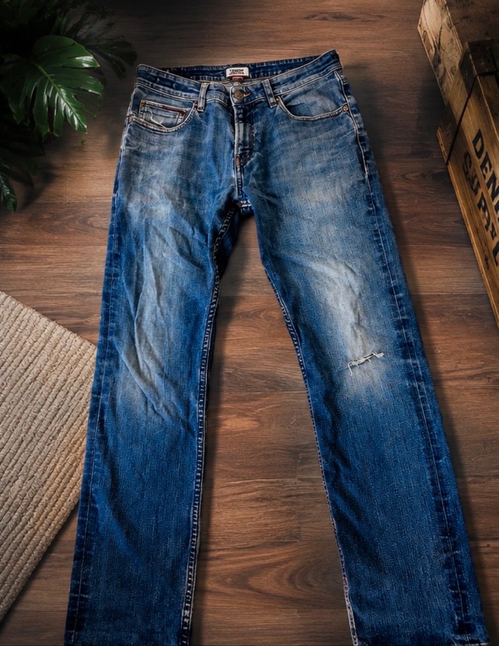 Jeans Tommy Hilfiger Faded Blue Y2K Vintage Retro 90s Streetwear Exclusive 